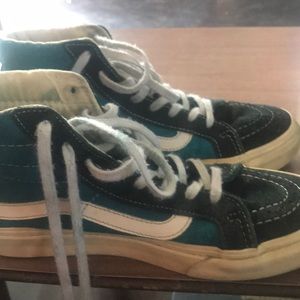 High Top Teal Vans Men’s 4.5 Woman’s 6.